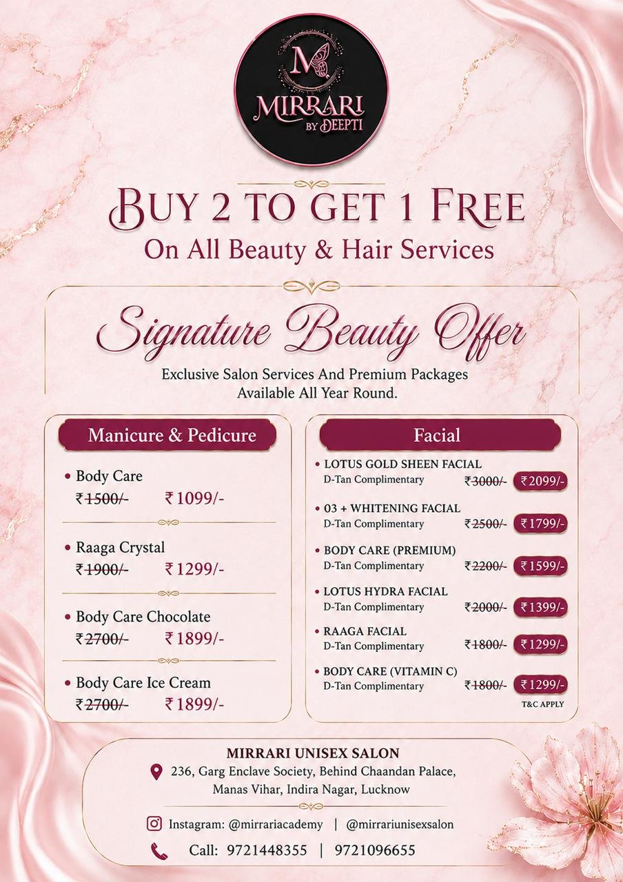 Bridal Makeup Offer 6 - Mirrari Unisex Salon