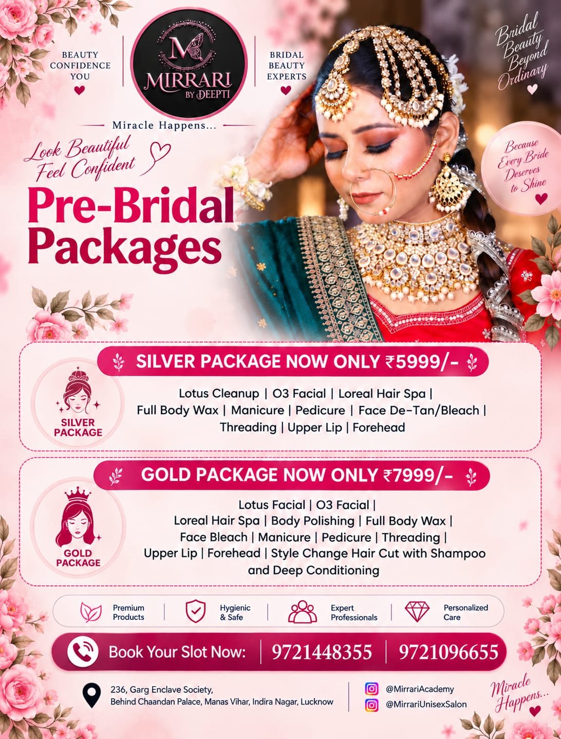 Bridal Makeup Offer 1 - Mirrari Unisex Salon