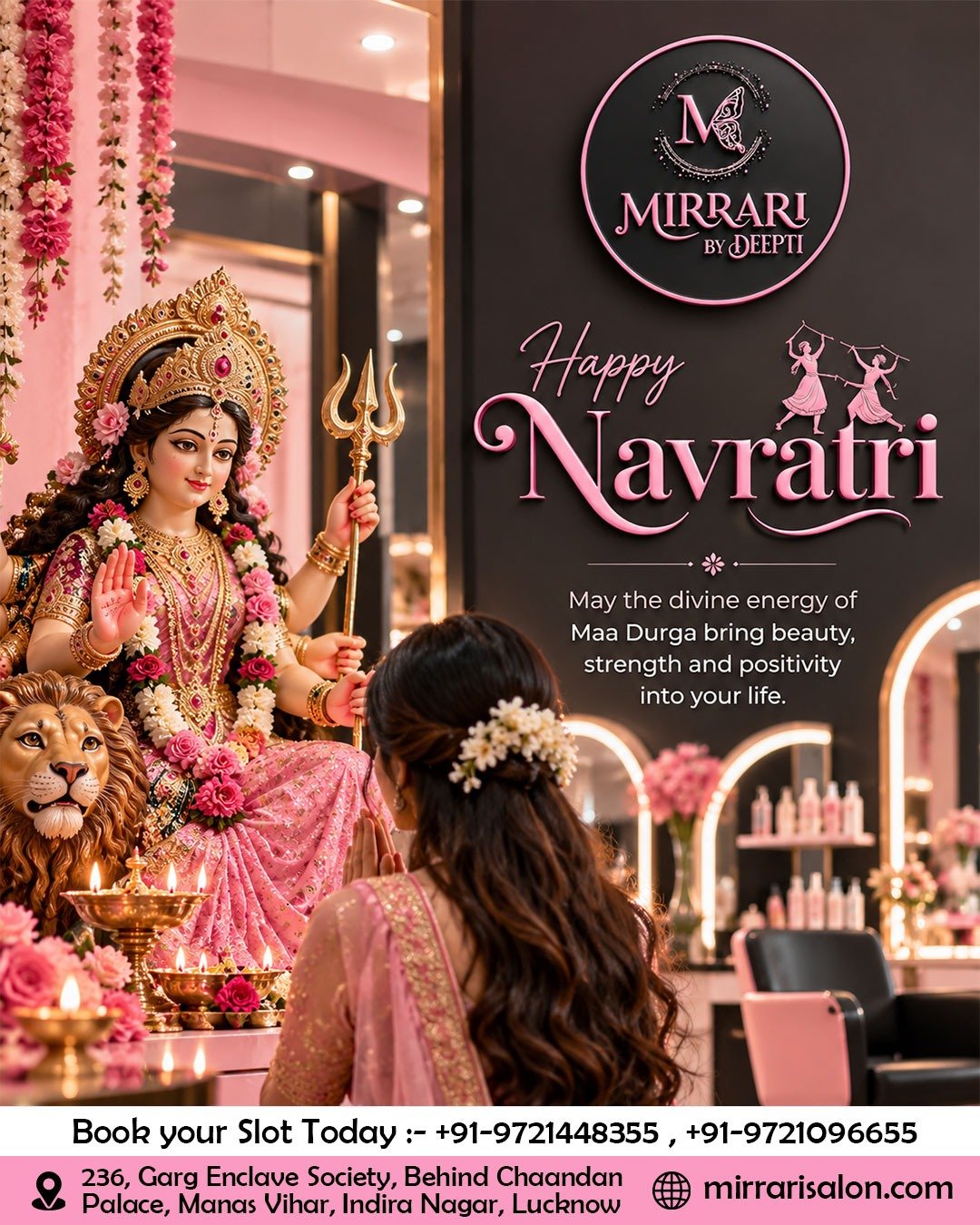 Happy Navratri 2026 - Mirrari Unisex Salon